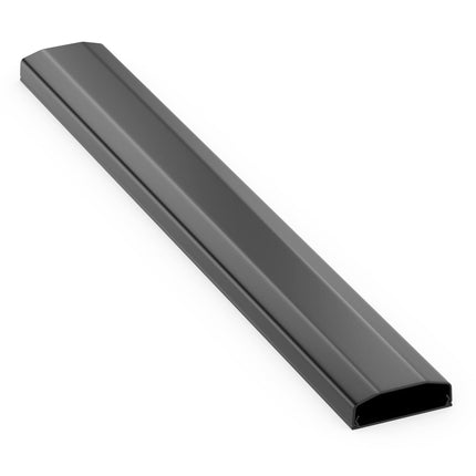 deleyCON Universal Cable Duct for easy installation of cables and wires. High-quality PVC. Length 50cm - Width 6cm - Height 2cm - Black.