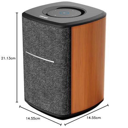 EDIFIER MS50A - Mitmetoaline WiFi nutikõlar Bluetoothi ​​ja juhtmevaba stereo funktsiooniga. Ühildub Amazon Alexa, Apple AirPlay 2, Spotify ja muuga. Pruun