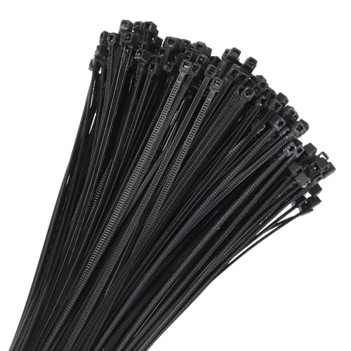 Hankimiskaart 7,6 cm 5 kg Iselukustuvad väikesed nailonist kaablisidemed 0,3 cm kaablihalduseks mustad 1000 tükki