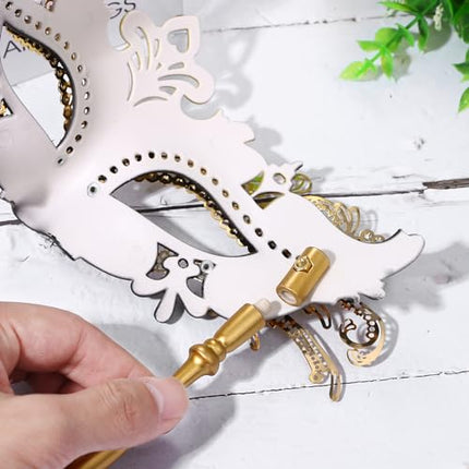 OIDEA naiste maskeraadimask pulgaga rhinestones kaunistustega karnevali Veneetsia mask halloweeni karnevalipeokostüüm pallimask must kuld