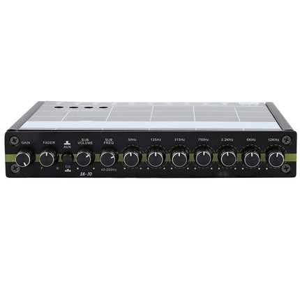 b0chrd25jg, 12 V auto paralleellülitusega ekvalaiser, 7-ribaline ekvalaiser, HiFi ekvalaiser, sõiduki ekvalaiser, 1-osaline auto- või stereo ekvalaiser 7-ribalise ekvalaiseriga