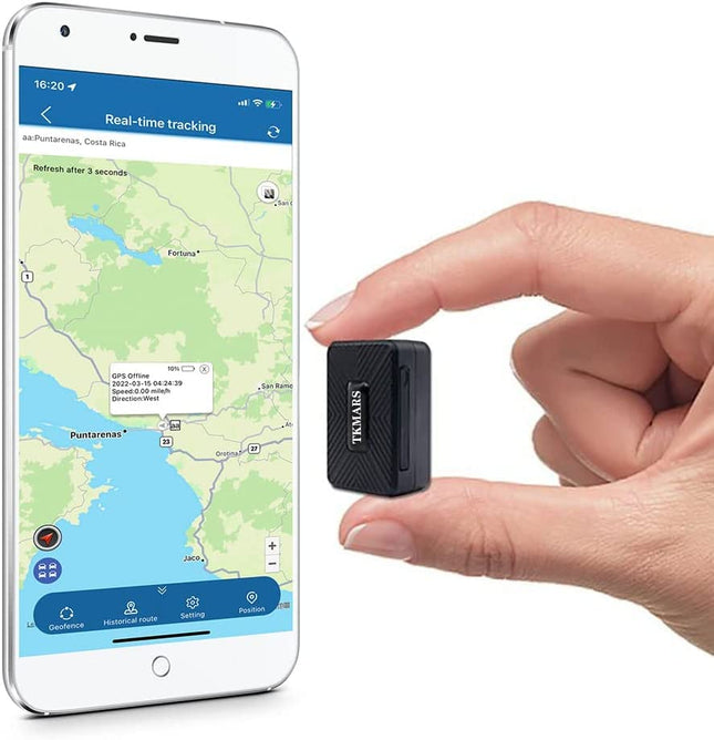 TKMARS väike GPS-jälgija, reaalajas jälgitav mini-GPS-lokaator, magnetiline jälgimisseadme GPS-saatja autole, lastele, ümbris 1500mAh akuga, veekindel, tasuta rakendus/veebiplatvorm