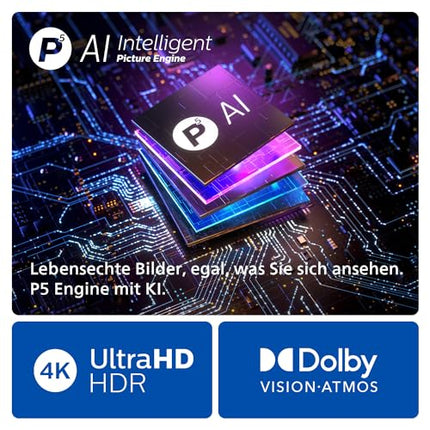 Philips Ambilight 65OLED809 4K OLED nutiteler - 65-tolline ekraan P5 AI Perfect Picture'i, Ultra HD Google TV, Dolby Visioni ja Dolby Atmose heliga - töötab Alexa ja Google Voice Assistantiga