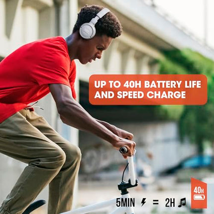 JBL Tune 510 BT – Bluetooth-kõrvaklapid – mustad – kokkupandavad kõrvaklapid käed-vabad funktsiooniga – ühildub häälassistentidega – pikk aku tööiga kuni 40 tundi