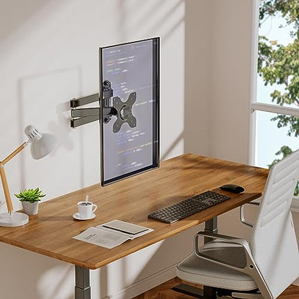 WALI TV seinakinnitus, pööratav ja kallutatav monitori seinakinnitus 13-32-tollisele LED-telerile, lameekraanile kuni 15 kg, VESA kuni 100 x 100 mm (1330 lm), must