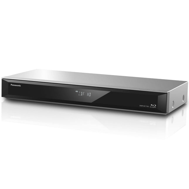 Panasonic DMR-BCT765AG Blu-ray mängija ja salvesti kahe HD DVB-C tuuneriga, 500 GB kõvakettaga, 4K ülesskaleerimisega, Ultra HD, samaaegse salvestamisega, Smart Ready, hõbedane
