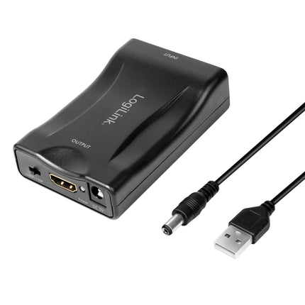 LogiLink CV0160 - Videomuundur, Scart (emane) - HDMI (emane), Full HD kuni FHD 1080p, must