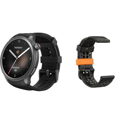 Amazfit Balance 46 mm Smart Watch + Official Smartwatch Replacement Band Black