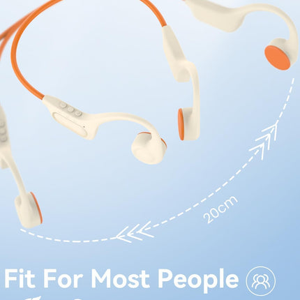 SANOTO luujuhtivusega kõrvaklapid Bluetooth 5.3, avatud kõrvaklapid, C-tüüpi laadimisport, IPX6 veekindlad luujuhtivusega kõrvaklapid, luujuhtivusega kõrvaklapid, sörkjooksuks, jalgrattasõiduks, valged