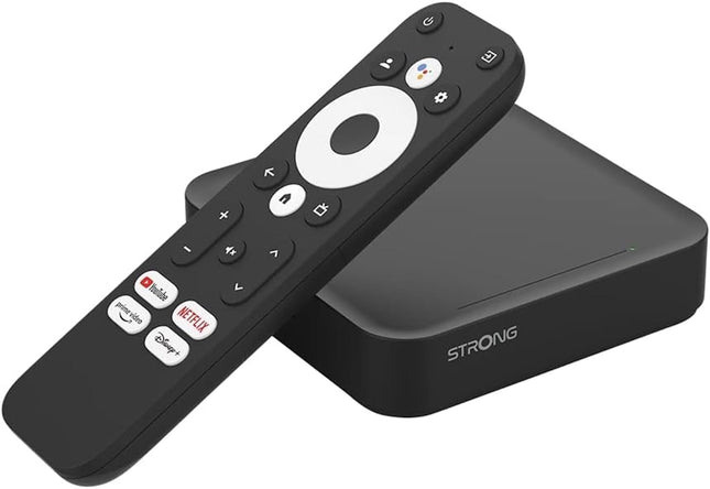 STRONG LEAP-S3 | Google TV Box Android 11-ga | 4K UHD resolutsioon | Bluetoothi ​​hääljuhtimispult ja Google Assistant | Chromecast | Google Play pood | Netflix | Prime Video | Disney+ ja palju muud.