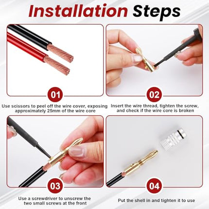 LANAFAY 4 mm banaanpistikuga audio- ja videoadapter