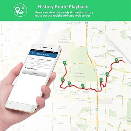 Micro GPS Tracker Magnet Realtime Mini GPS Locator Real Time Satellite Portable Location Tracker 1500mAh Battery, Geo-Fence Alarm Free App for Kids Motorcycle Car