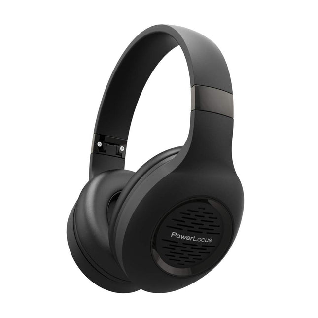 PowerLocus Bluetooth-kõrvaklapid, juhtmevabad kokkupandavad kõrvaklapid mikrofoniga, Hi-Fi stereo, sügav bass, pehmed kõrvaklapid, juhtmevabad ja juhtmega peakomplekt mobiiltelefonile, tahvelarvutile, arvutile (must)