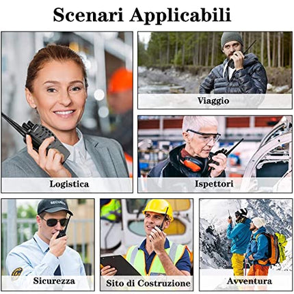 Baofeng Walkie Talkie PMR446 kahesuunaline raadio professionaalne intercom 16 kanaliga raadiovastuvõtja saatja-vastuvõtja, kaasa arvatud aku, peakomplekt ja USB laadimisjaam (3 pakki)