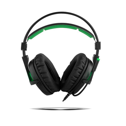 BG Xonar-X6 binaural peakomplekt, must, roheline, kõrvaklapid – kõrvaklapid (mängukonsool/arvuti/mängud, binaural, peavõruga, must, roheline, kunstnahk)