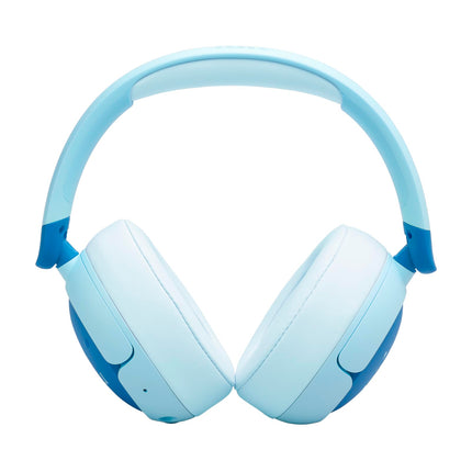JBL Junior 470 NC, juhtmevabad kõrvapealsed Bluetooth-kõrvaklapid aktiivse mürasummutusega lastele, mikrofon, 50 tundi mänguaega, JBL Safe Sound, madal helitugevus, lihtne kasutada ja kleebistega, sinine