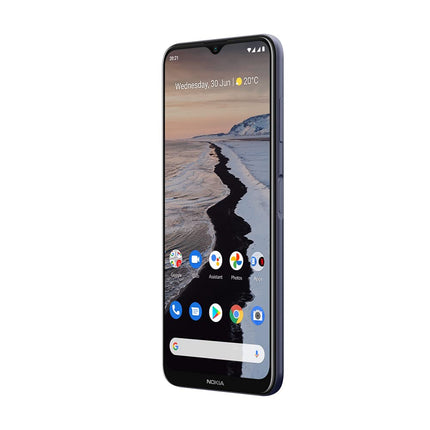 Nokia G10 nutitelefon Skandinaavia disainiga, kahe SIM-kaardiga, 3 GB muutmälu, 32 GB ROM-i, kuni 3-päevane aku tööiga, täiustatud 6,5-tolline ekraan, kolmekordne kaamera tehisintellekti režiimidega, Android 11 - öörežiim