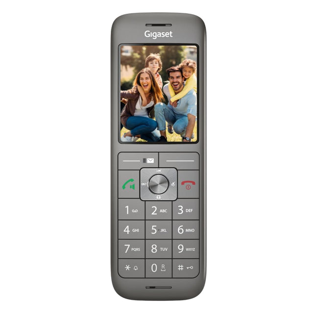 Gigaset CL660HX - disainer-DECT-telefonitoru laadimisalusega - Fritzbox-ühilduv - kvaliteetne juhtmeta telefon ruuteritele ja DECT-baasjaamadele, antratsiitmetallik [saksa versioon] [ilma baasjaamata]