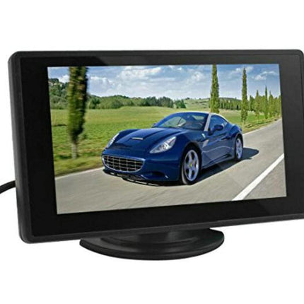 Auto parkimisabi monitor - BW 4,3-tolline TFT LCD automonitor auto tahavaatemonitor LED-taustvalgustusega ekraaniga sõiduki tagurduskaameratele