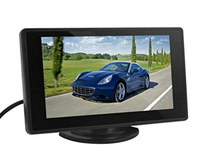 Auto parkimisabi monitor - BW 4,3-tolline TFT LCD automonitor auto tahavaatemonitor LED-taustvalgustusega ekraaniga sõiduki tagurduskaameratele