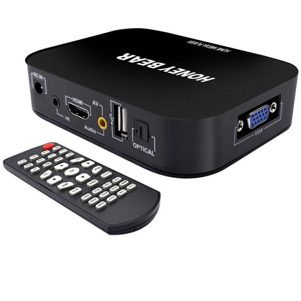 HONEY BEAR Full HD 1080P meediapleier TV-boks HDMI USB SD/MMC MKV 2TB välisele kõvakettale, MITMESUGUSE TEEL