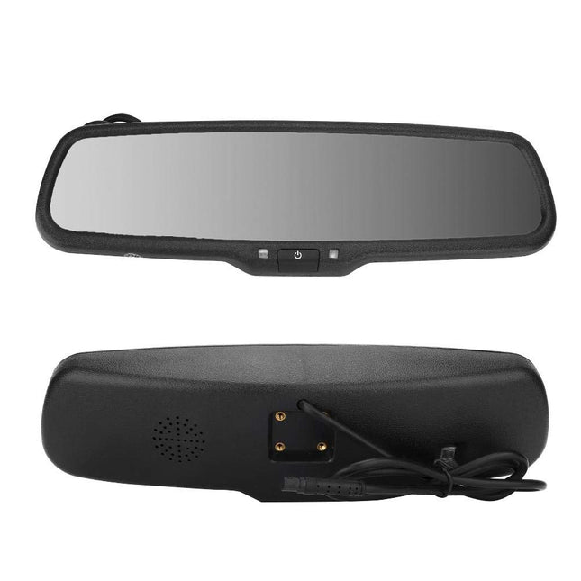 Car Rearview Mirror 4.3 Inch Auto Dimming Monitor with Bracket Black Parking Assistance System Car Accessories