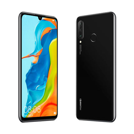 HUAWEI P30 Lite (128GB, 4GB RAM) 6,15-tolline ekraan, tehisintellektiga kolmekordne kaamera, 32MP selfie-kaamera, kahe SIM-kaardiga globaalne 4G LTE GSM tehase lukustamata MAR-LX3A (kesköömust)