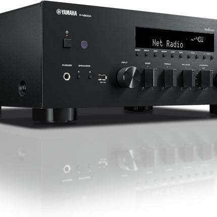 Yamaha R-N600A võrguvastuvõtja - must - tipptasemel ToP Art struktuur ja Pure Direct režiim - MusicCast - Sabre ES9010K2M 384 kHz, 32-bitine DAC