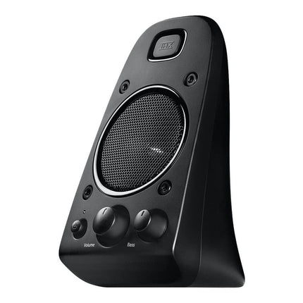 Logitech Z623 kõlarisüsteem subwooferiga, rikkalik bass, 400-vatine tippvõimsus, THX-sertifitseeritud, 3,5 mm ja RCA sisendid, mitme seadme ühilduv, EL-i pistik, arvuti/PS4/Xbox/TV/nutitelefon/tahvelarvuti - must