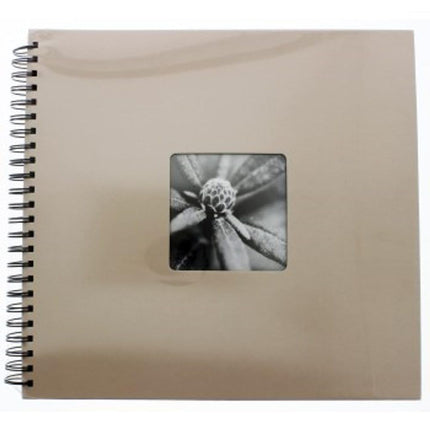 Hama fotoalbum Jumbo 36x32 cm (spiraalalbum 50 musta leheküljega, fotoalbum pärgamendist vaheseintega, album liimimiseks ja ise kujundamiseks) beež