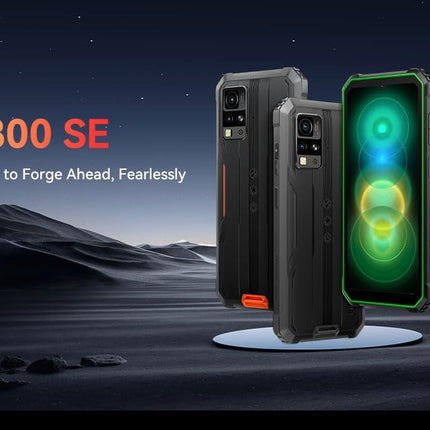 Blackview BV4800 SE välistingimustes kasutatav mobiiltelefon, 5100mAh, 12GB+64GB/2TB (2025), lepinguta nutitelefon, 6.56" 90Hz, IP69K veekindel, ehitusplatsi telefon, 16MP+8MP/kaks 4G/OTG/GPS/NFC (must)