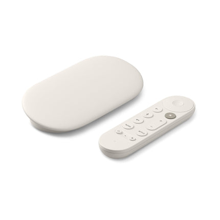 Google TV Streamer 4K – lõõgastav meelelahutus kiire voogedastuse ja häälotsinguga kaugjuhtimispuldiga – filmid, sarjad, otseülekanded ja Netflix 4K HDR-is – 32 GB salvestusruumi – Portselan