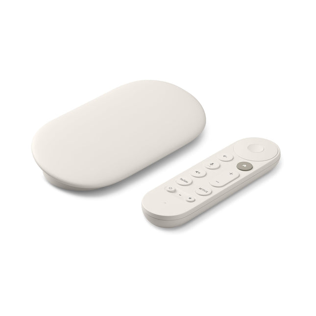 Google TV Streamer 4K – lõõgastav meelelahutus kiire voogedastuse ja häälotsinguga kaugjuhtimispuldiga – filmid, sarjad, otseülekanded ja Netflix 4K HDR-is – 32 GB salvestusruumi – Portselan