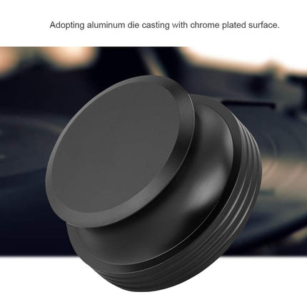 Aluminum Disc Stabilizer, Die-Cast Vinyl Record Weight Clamp, Music Playback Recording Equipment, Audio/Video, for Weight Player (Black)