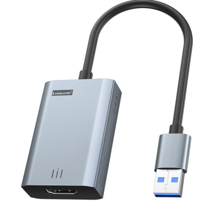 Lemorele USB-HDMI adapter MacBook Airile/Prole/Minile, 1080P@60Hz USB-HDMI Macile, toetab peegel-/laiendusrežiimi, mitme ekraaniga videoadapter, mis on ühilduv Windows 7, 8, 10/MacOS 10.15-ga