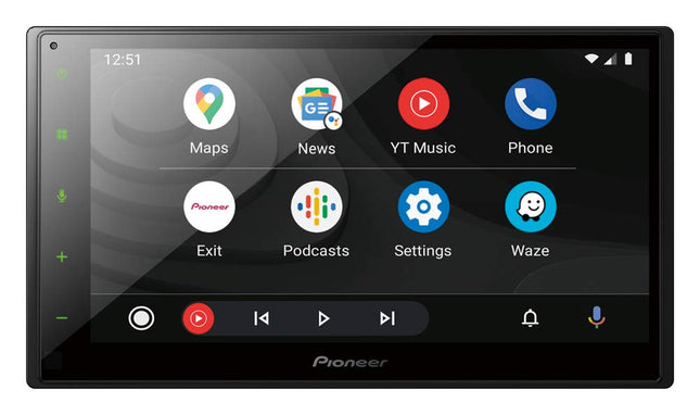 Pioneer SPH-DA160DAB-AN, 6,8-tolline 2-DIN meediavastuvõtja Apple CarPlay, Android Auto, DAB+ ja Bluetoothiga, sh DAB-antenn