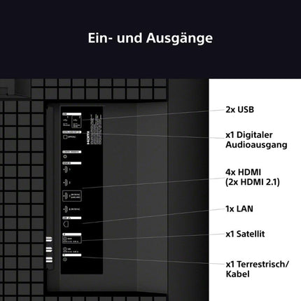 Sony BRAVIA 5 XR Mini-LED 75-tolline teler (K75XR55), tehisintellektiga XR protsessor, akustiline multiheli, Dolby Vision/Atmos, IMAX Enhanced, Google TV (2025), Google Cast, Apple AirPlay 2, mängumenüü, nutiteler