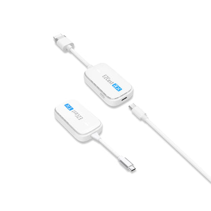 EZCAST taskuga juhtmevaba HDMI-saatja ja -vastuvõtja voogedastusvideo/heli peegeldamiseks arvutist, sülearvutist, projektorist (USB-C saatja ja HDMI-vastuvõtja)