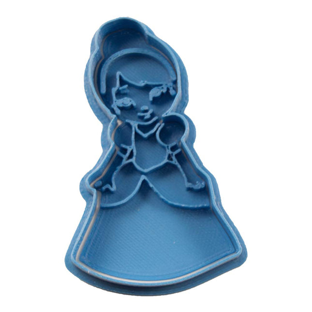 Cuticuticuter Cinderella Chibi Printsess Küpsisevorm, Sinine, 8 x 7 x 1,5 cm