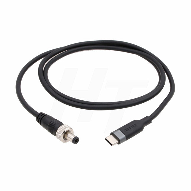 HangTon 12V 3A PD USB-C lukustatava alalisvoolu toitekaabel videoseadmetele PIX-E7, Atomos Ninja V, SmallHD 702 puutetundlik monitor