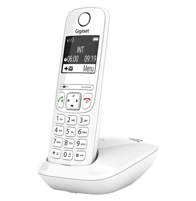 Gigaset AS690 - Juhtmeta DECT-telefon - suur, suure kontrastsusega ekraan - suurepärane helikvaliteet - reguleeritavad heliprofiilid, käed-vabad funktsioon - kõnekeeldude kaitse, valge [saksakeelne versioon]