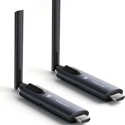 Traadita HDMI saatja ja vastuvõtja, Lemorele 1080P HDMI traadita edastus toetab 1 saatjat kuni 4 vastuvõtjat maksimaalselt voogedastusvideot sülearvuti, kaamera, teleriboksi, HDTV, monitori ja projektori jaoks.
