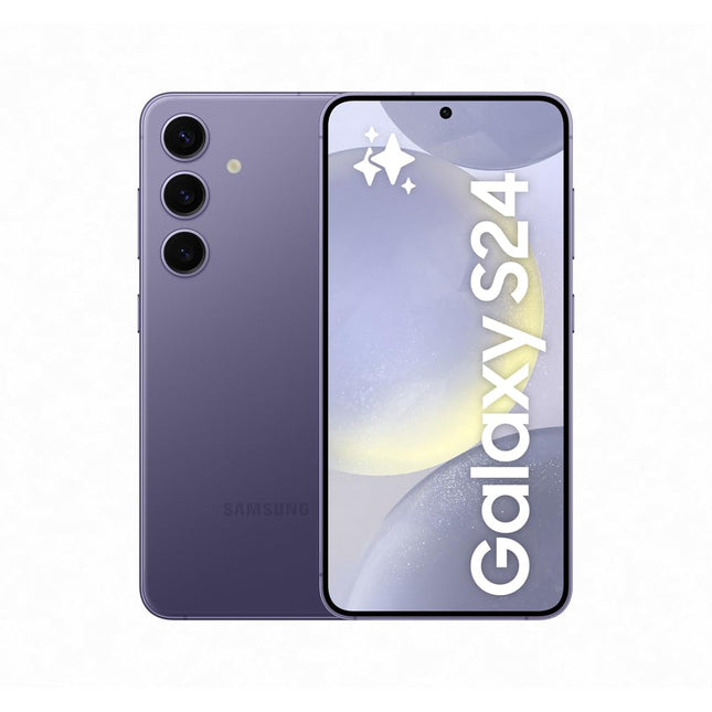 Samsung Galaxy S24 tehisintellektiga nutitelefon, lepinguta Android-telefon, 8 GB muutmälu, 128 GB salvestusruumi, 50 MP kaamera, pikk aku tööiga, koobaltviolett, 3-aastane tootjagarantii