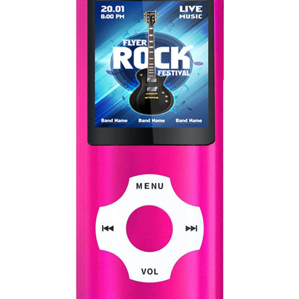 MP3-mängija 32 GB MicroSD-mälukaardiga, Tabmart MP4 muusikapleier, mis toetab audiopleierit, meediapleierit, FM-raadiot, e-raamatuid, pika akueaga, 1,81-tolline värviline ekraan, muusikapleier, punane