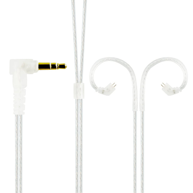 Yinyoo KZ kõrvaklappide pikenduskaabel 0,78 mm 2-pin - 3,5 mm topelthõbetatud 2-sooneline stereo pistikukaabel ZST/ZSR/ED12/ES3/ES4/ZS10/AS06/ZS10/ZST-X/EDX (B-pin, ilma mikrofonita)