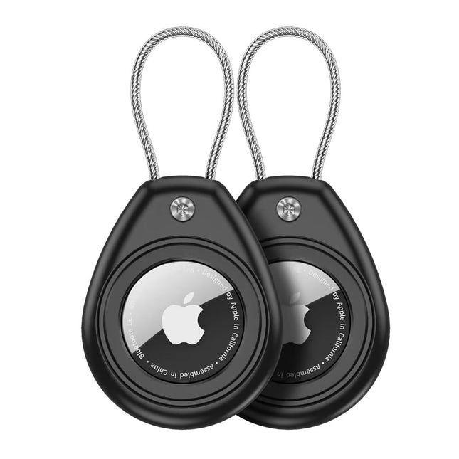 Aimtel 2 õhusildi ripats, mis ühildub Apple'i õhusildi võtmehoidjaga, IPX8 veekindel õhusildi ümbris juhtmega ja kaabliga, õhusildi lukuga võtmehoidja võtmete, pagasi ja seljakoti jaoks.