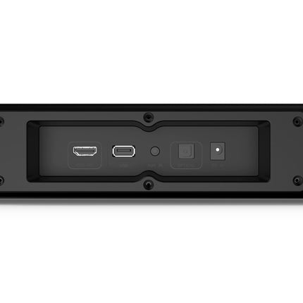 Panasonic SC-HTB100 heliriba, 2.0 kanalit, HDMI, USB, seinale kinnitatav, 45 vatti, Bluetooth, võimas heli, ideaalne teleri jaoks, must, 76,2 x 5,8 x 6,8 cm
