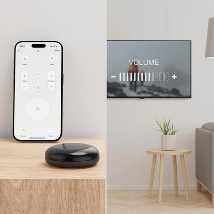 Hama Universalfernbedienung All in one (Infrarot Fernbedienung lernfähig, WLAN IR Fernbedienung, Smart Remote Fernbedienung, Smart Home IR-Sender, Smart IR-Fernbedienung, IR Hub, Ersatzfernbedienung)