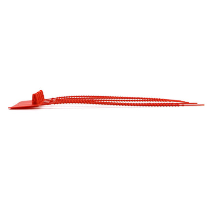 QWORK® 200 Pack Cable Ties with Labeling Field, Self-Locking Label for Cable Management and Shoes Clothing Luggage Tags Used (Red)