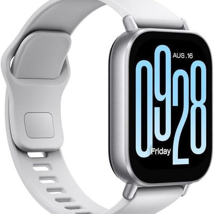 Xiaomi Redmi Watch 5 Active, 5,1 cm (2-tolline) LCD-ekraan, 3 mikrofoni ja kõlarit, kuni 18 päeva aku tööiga, üle 140 spordirežiimi, hõbedane